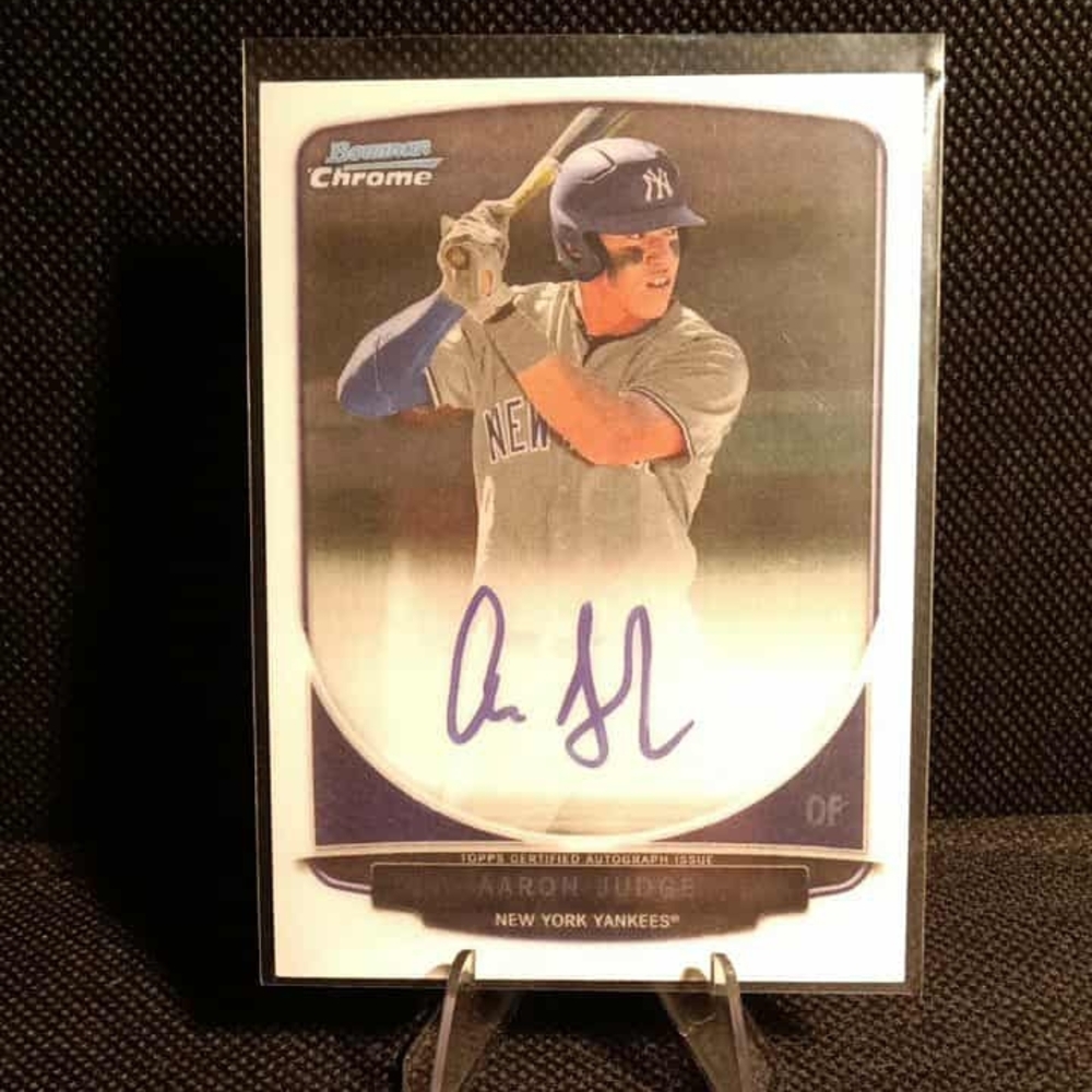2013 BowmanChrome AARON JUDGE Draft Picks & Prospects FACSIMILE Auto #BCAAJ